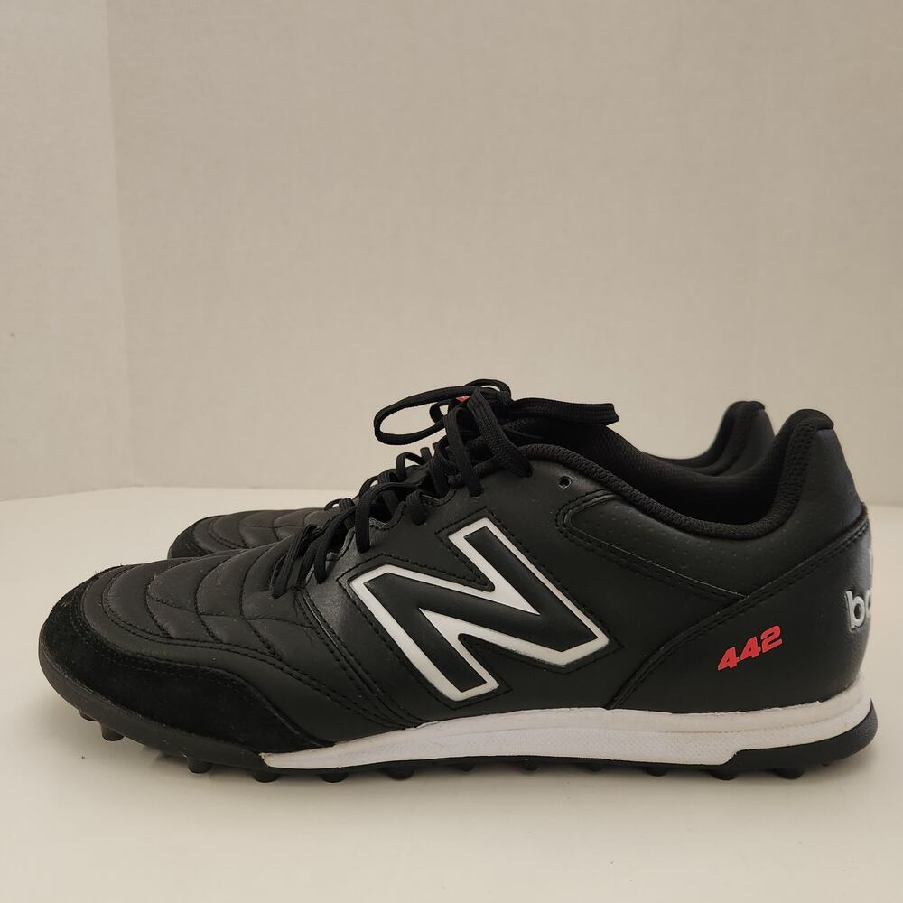 New Balance Men's 442 V2 Team TF Soccer Shoe, Black/White, 9 Wide US - Picture 5 of 8